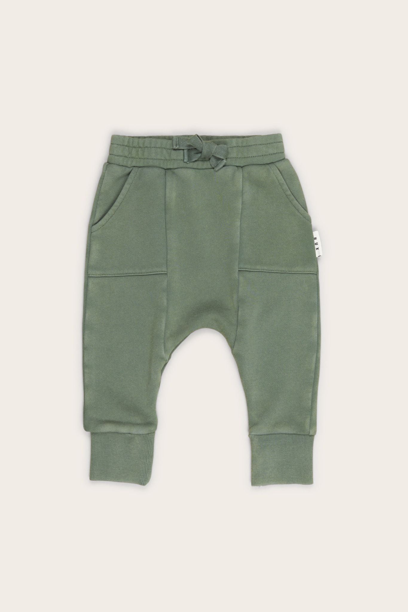 Huxbaby Washed Green Vintage Drop Pant