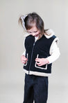 Mayoral Black Sherpa Lined Vest