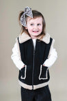 Mayoral Black Sherpa Lined Vest