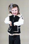 Mayoral Black Sherpa Lined Vest