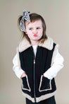 Mayoral Black Sherpa Lined Vest