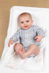 Snug Blue Plaid Onesie
