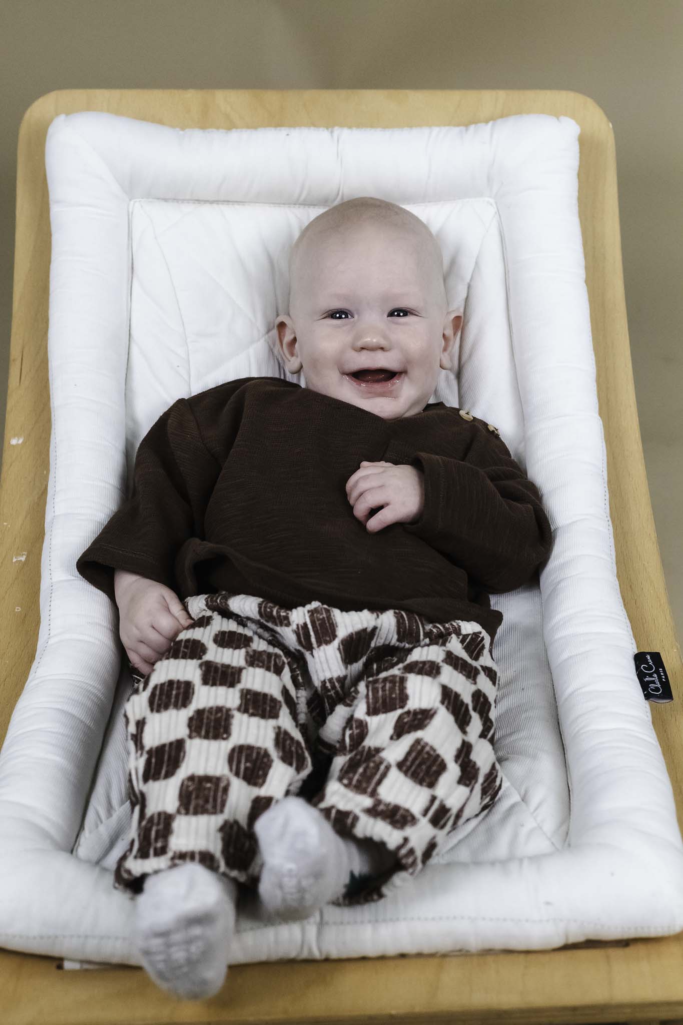 Play Up Brown Rib Long Sleeve