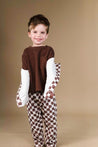 Play Up Brown Rib Long Sleeve