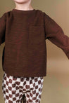 Play Up Brown Rib Long Sleeve