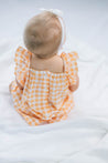 Baby Face Cantaloupe Checkered Bloomer Set