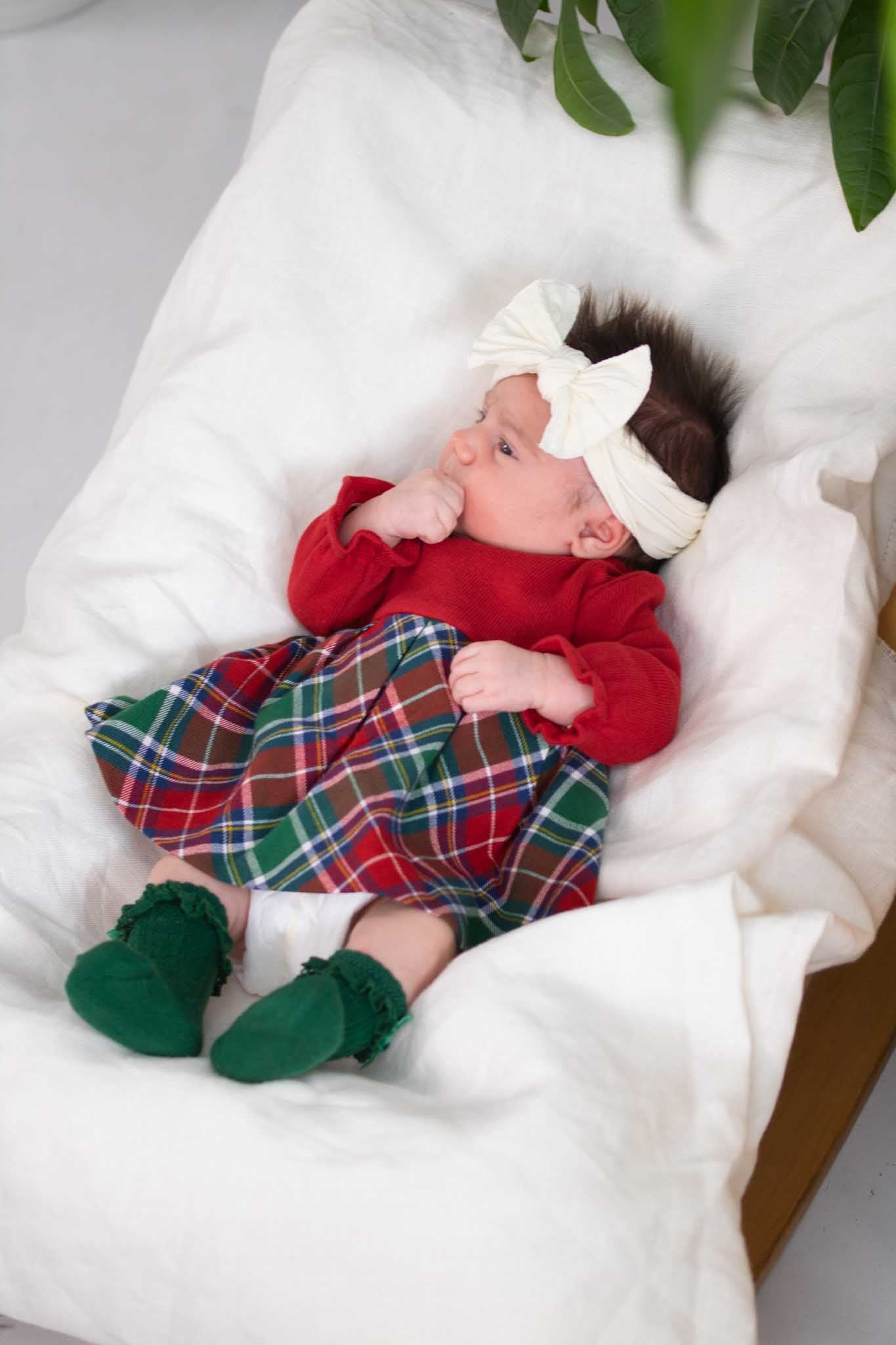 infant red plaid dress Smocked Diamond Red Plaid Baby Girl Dress