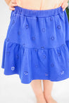 Baby Face Cobalt Blue Eyelet Skirt