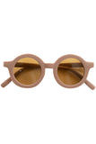 Grech & Co Burlwood Original Round Sustainable One Size Sunglasses