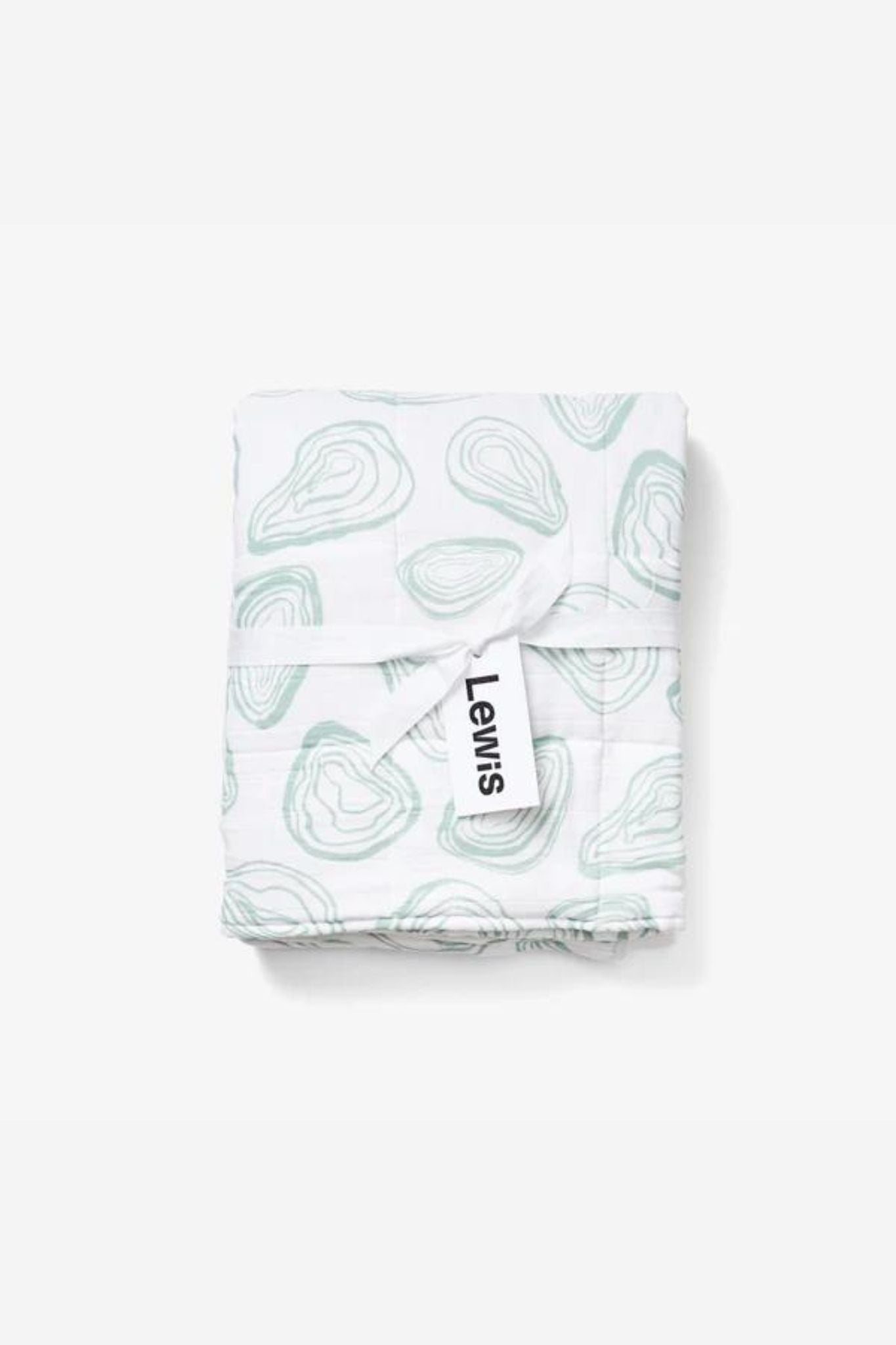 Lewis Agave Oyster Quilted Baby Blanket