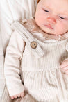 Play Up Rib Flame Frill Collar Onesie