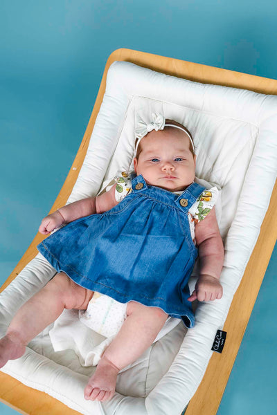 white christmas dresses Denim Dress Set (Baby Girl) – Bowfish Kids