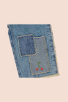 Wild Wawa Denim Patchwork Heart Pants
