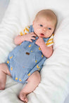 Mayoral Newborn Ducky Overalls and Shirt Set