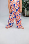 Baby Face Floral Patterned Woven Jumpsuit