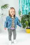 Miki Miette Flower Child Denim Jacket