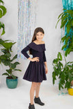 Molo Cille Purple Black Dress