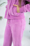 Annie Purple Ray Velour Soft Pant (Girl)