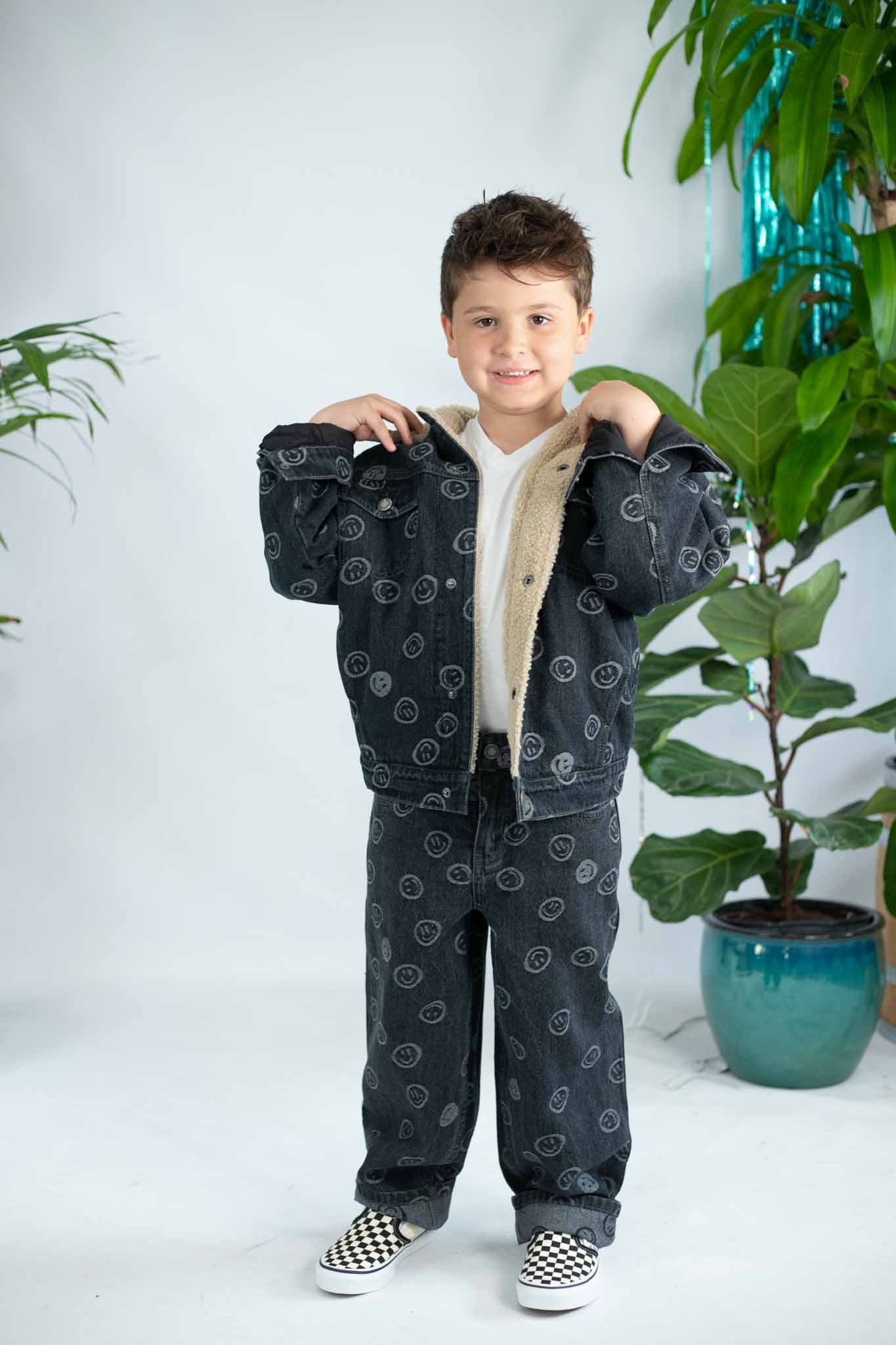 Hiro Happiness Black Jacket (Toddler Boy) – Bowfish Kids