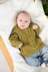 Baby Face Jungle Green Chunky Sweater