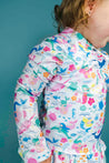 Flap Happy Mermaid Friends UPF 50 Rashguard
