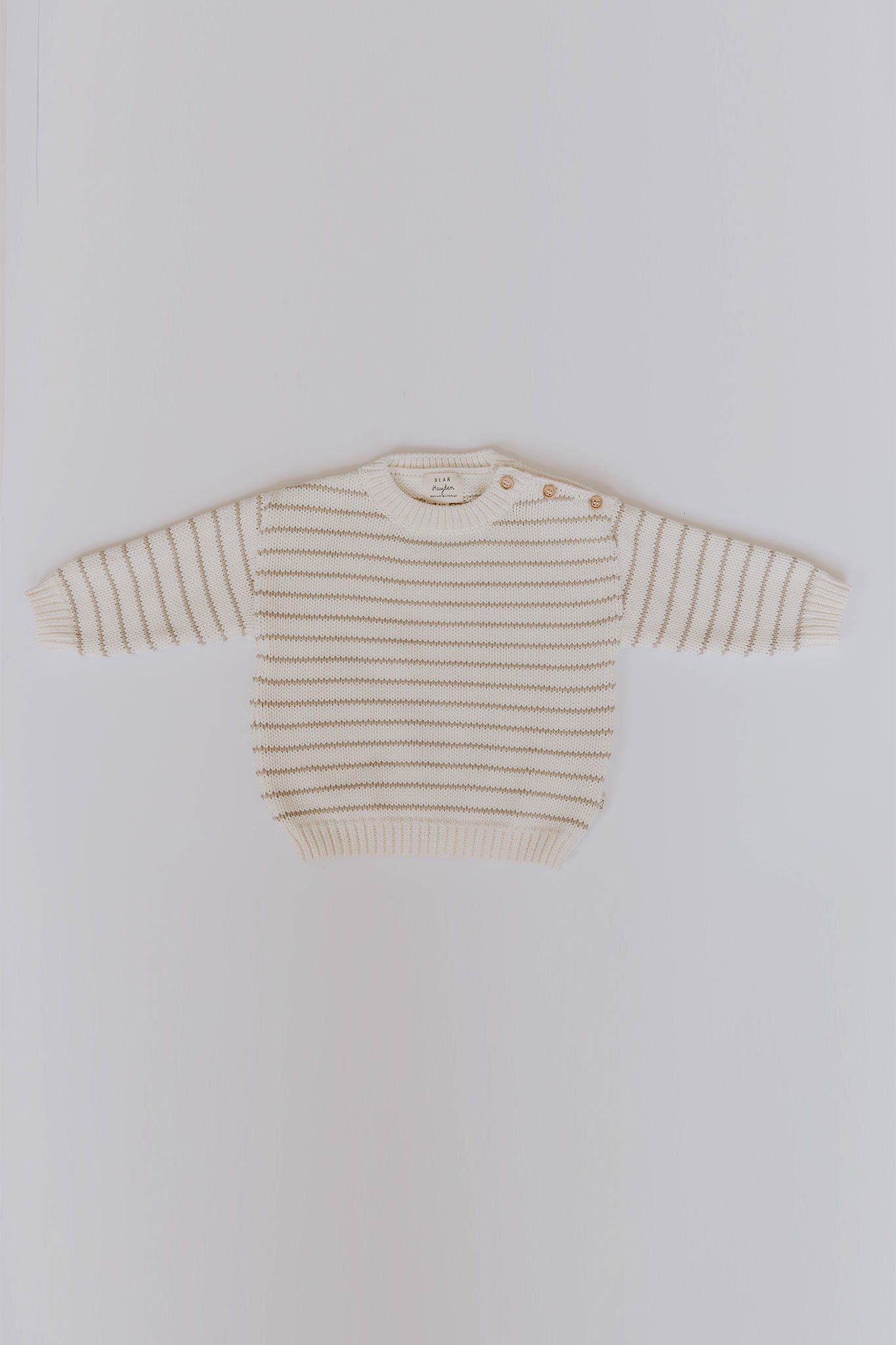 Dear Hayden Organic Cotton Magnetic Stripe Sweater
