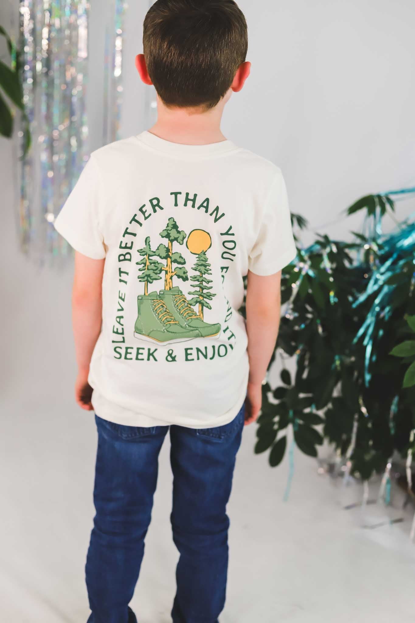 Tiny Whales Natural Leave it Better Tee