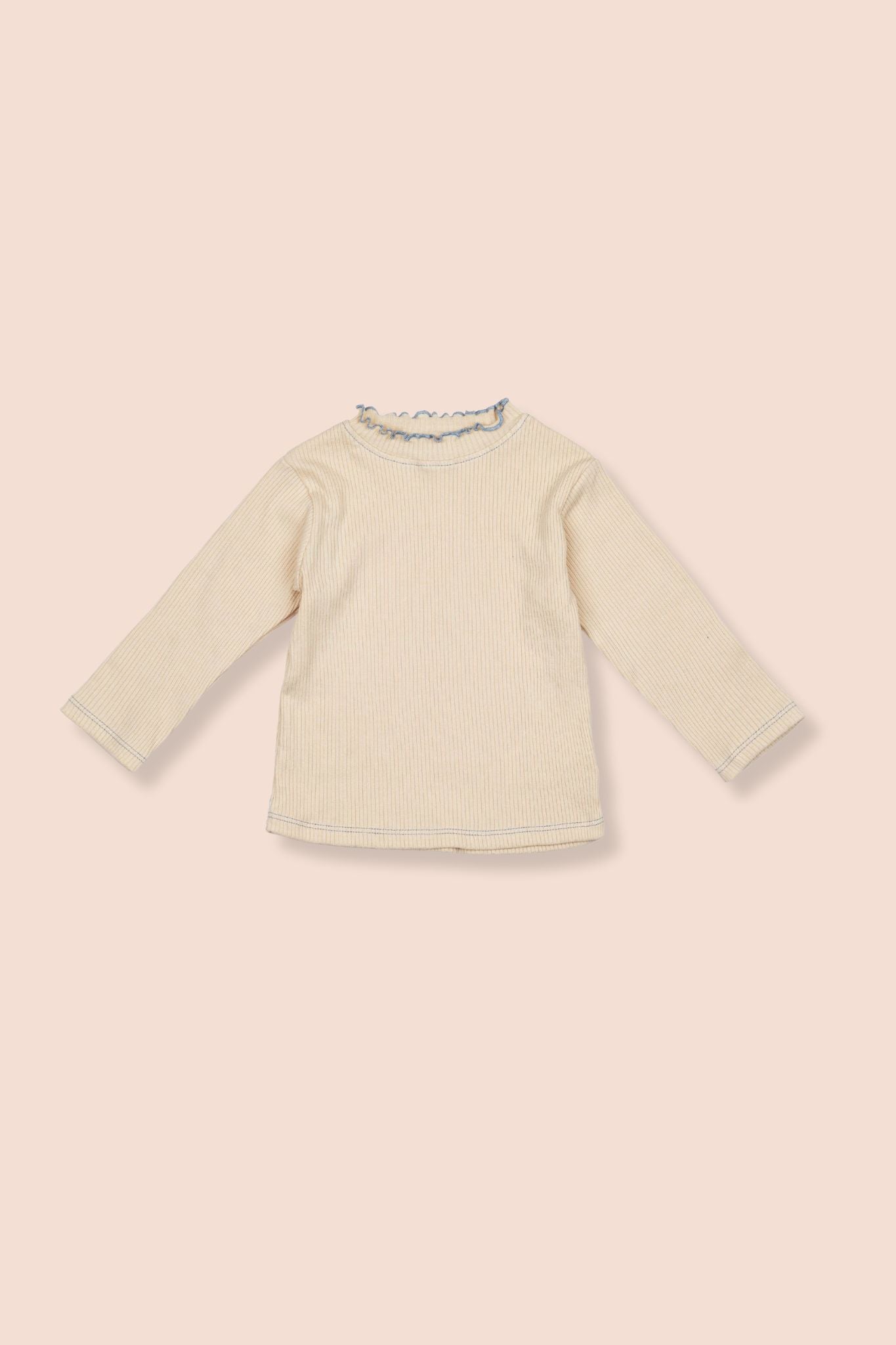 Wild Wawa Natural Ribbed Turtleneck 