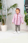 Miles the Label Pink Heart Woven Winter Coat