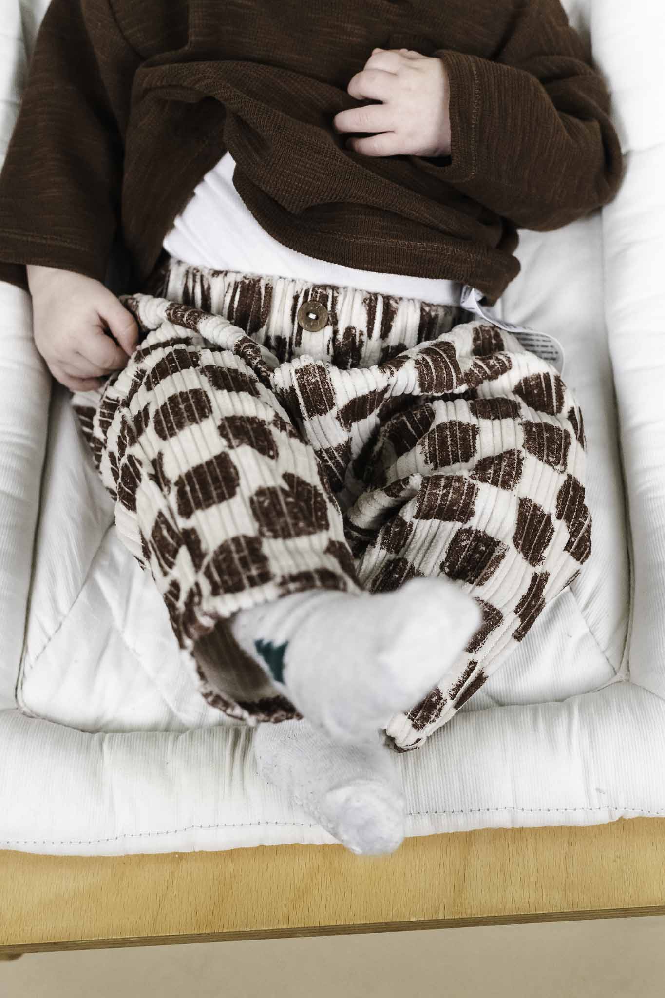 Play Up Printed Corduroy Trousers