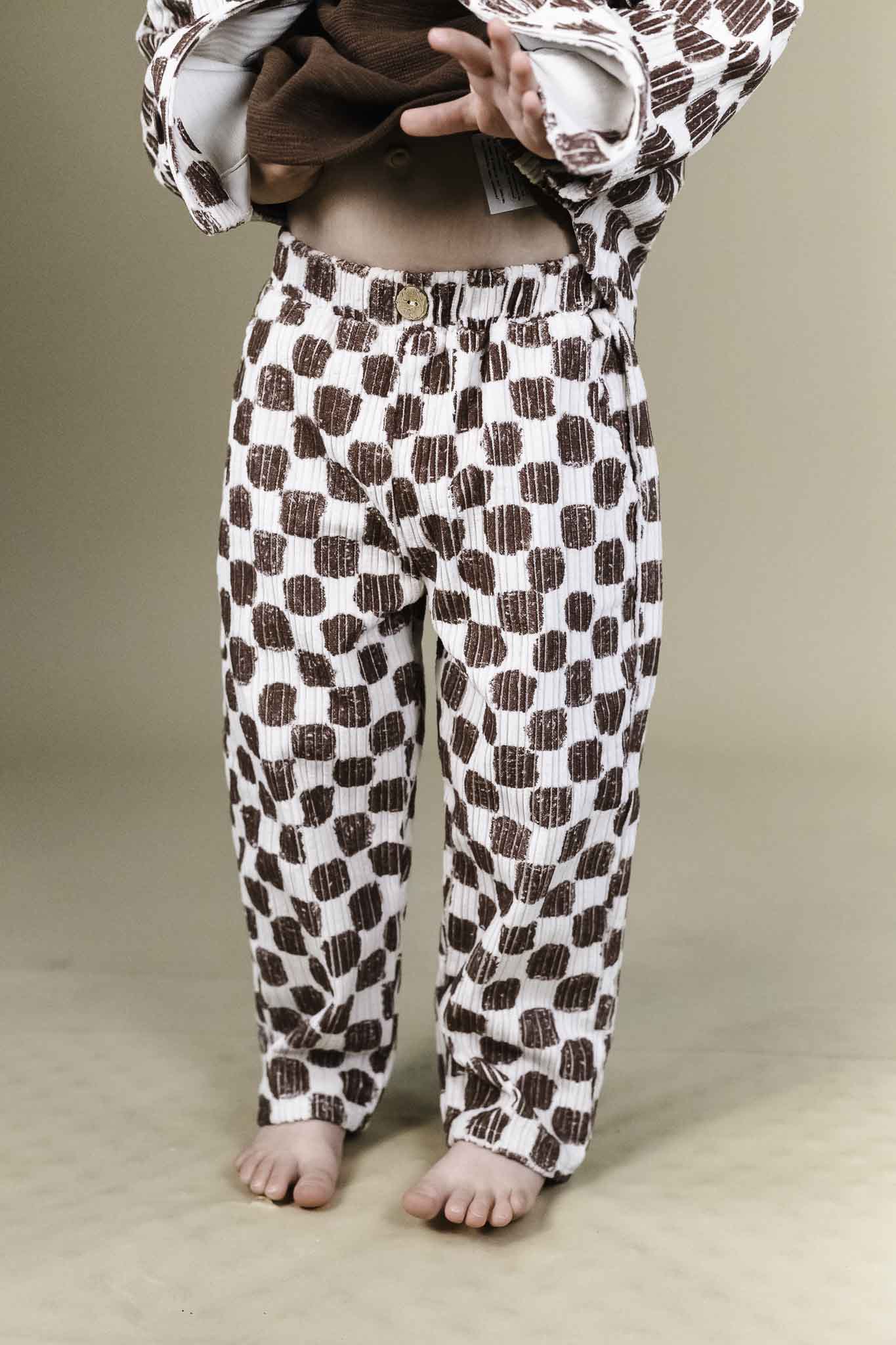 Play Up Printed Corduroy Trousers