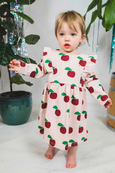 Recycled Cotton Apple Dress (Toddler Girl) – Bowfish Kids