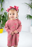 Baby Face Red Clay Bow Dress