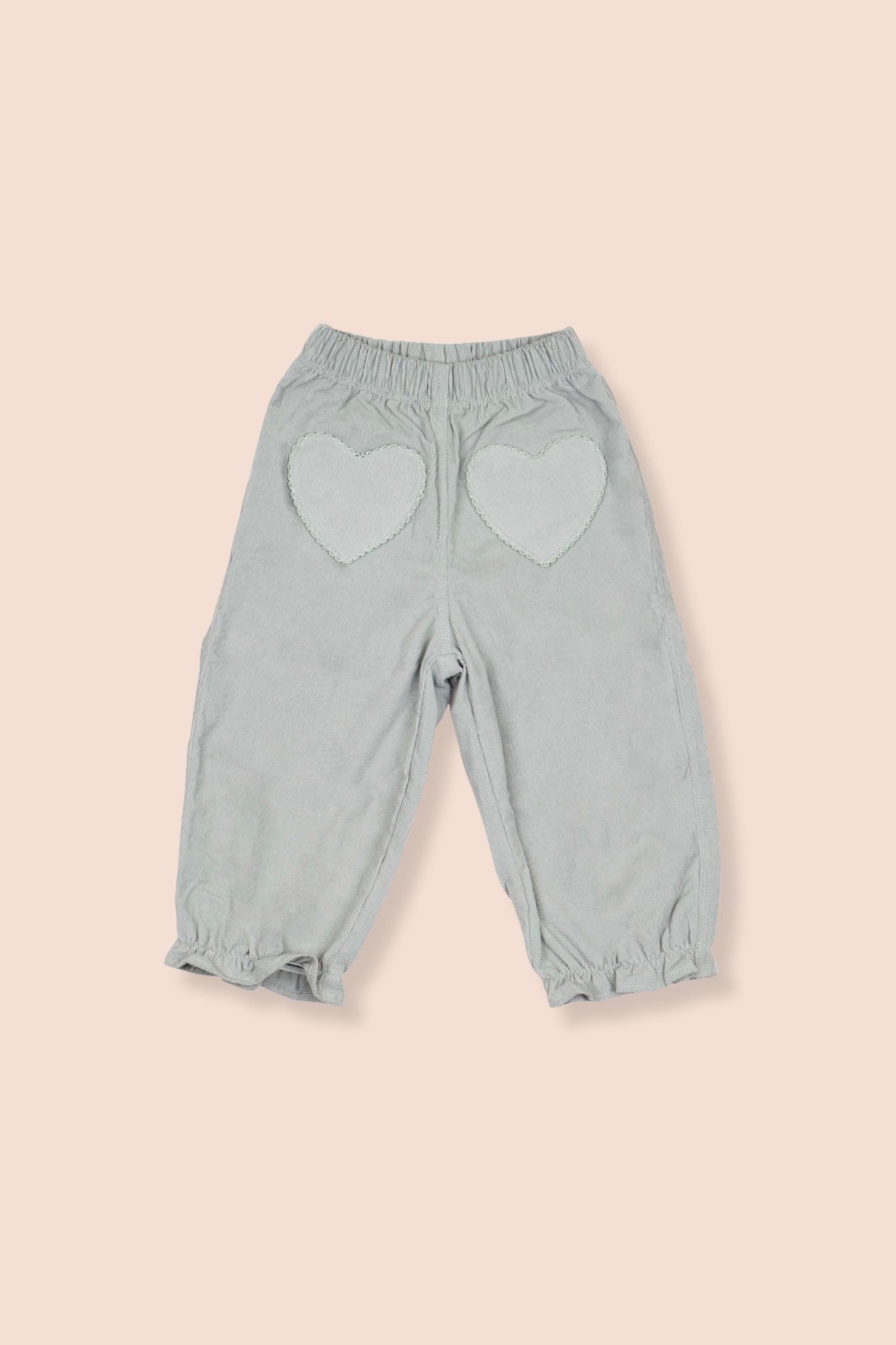 Wild Wawa Silver Blue Heart Pocket Pants