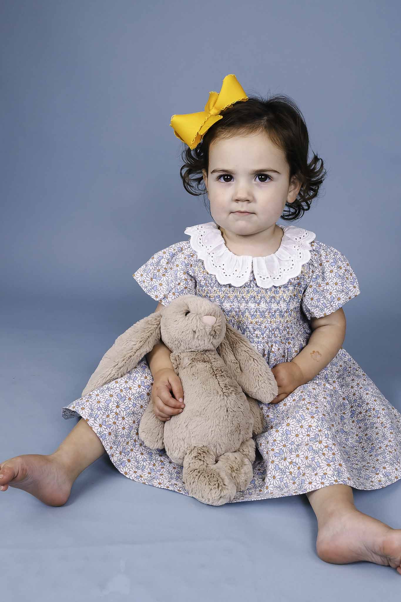 infant smocked dresses Sunny Floral Flo Smocked Dress (Baby Girl) – Bowfish Kids