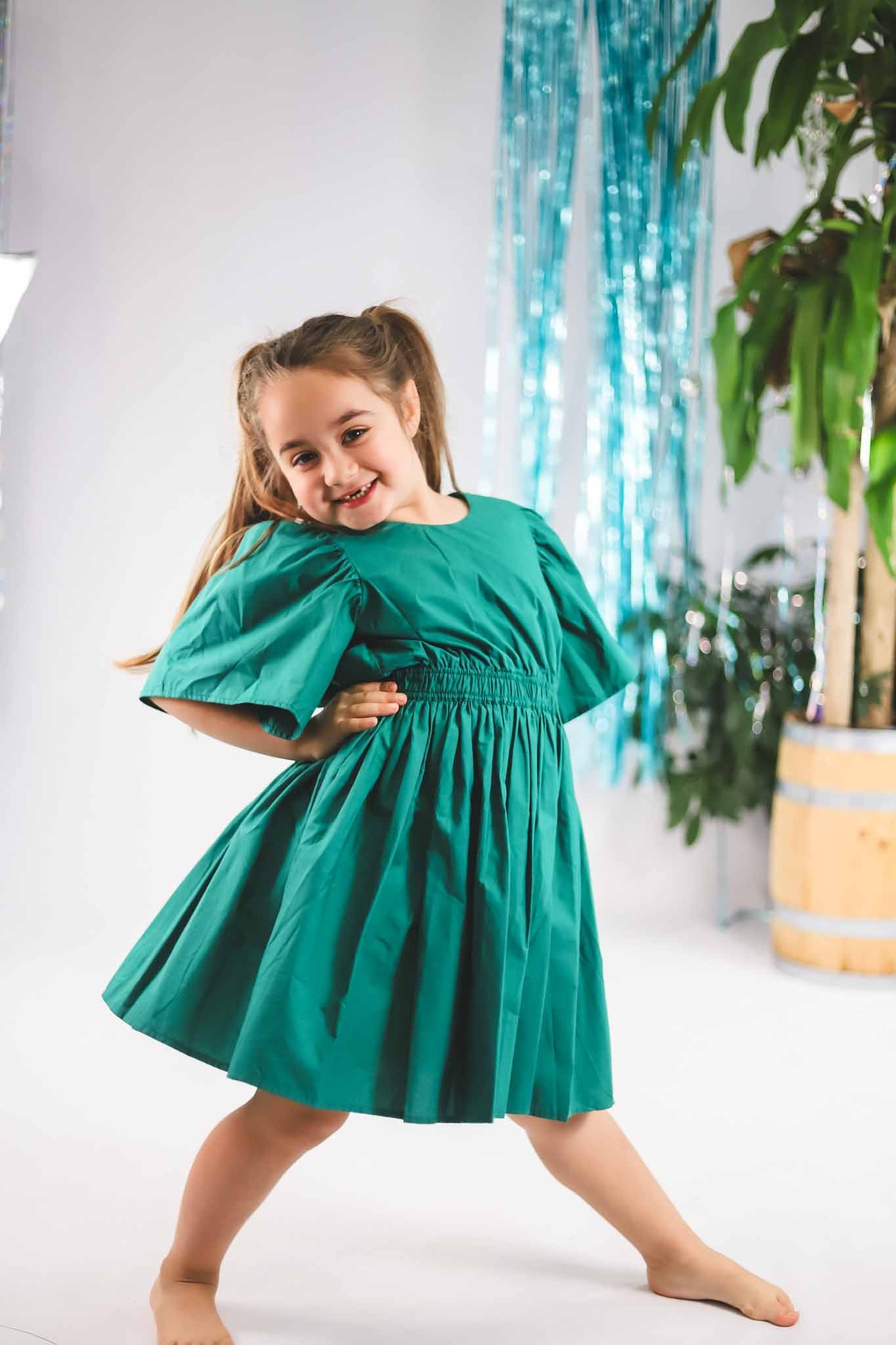 Molo Dress Cally Green for girls Molo Dress Cally Green for girls