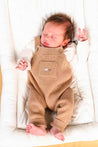 Mayoral Toffee Knit Dungaree Set