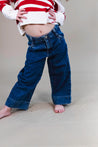 Mayoral Wide Leg Denim Pants