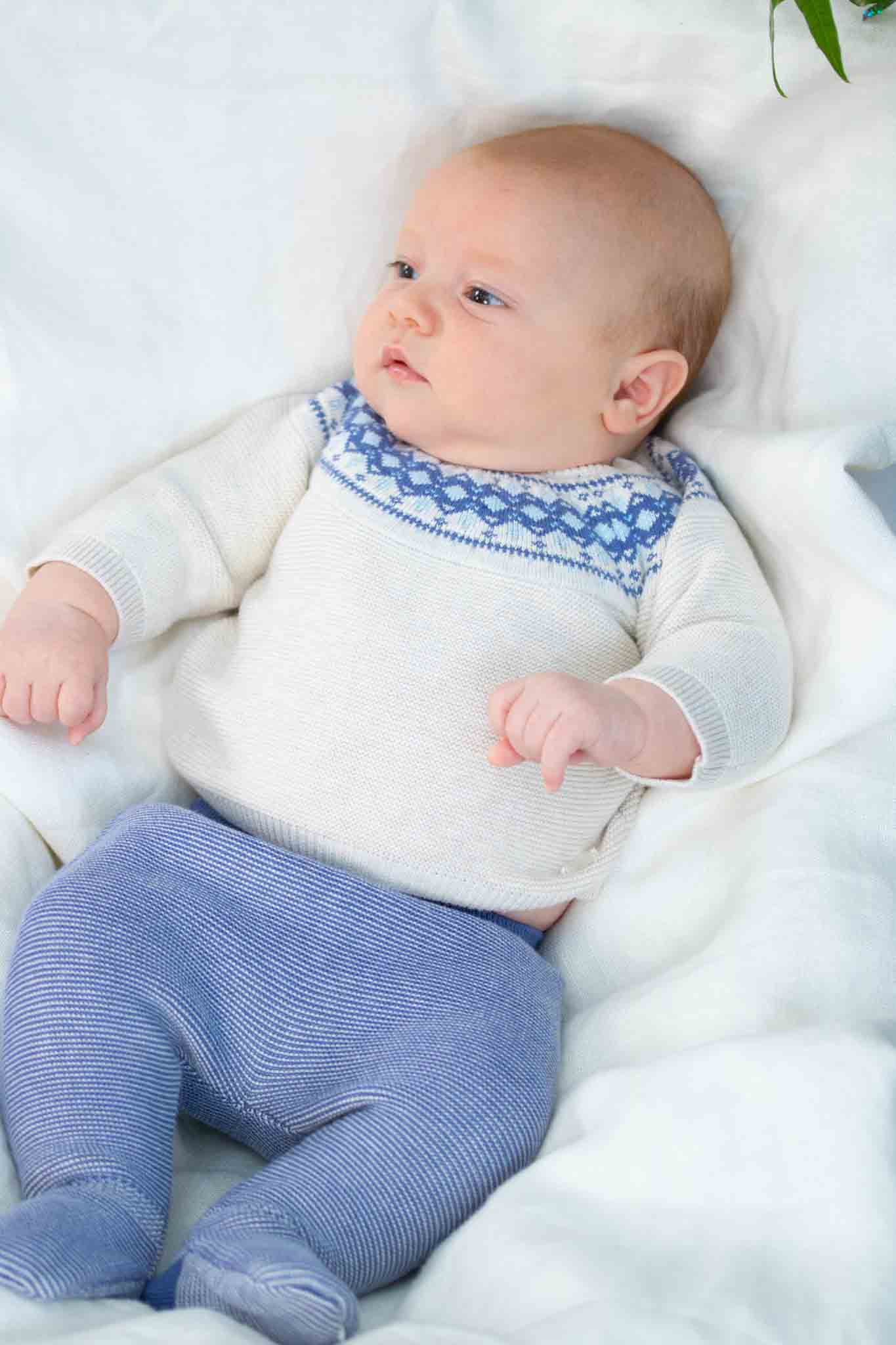 Winter Blue Knit Set (Baby Boy)