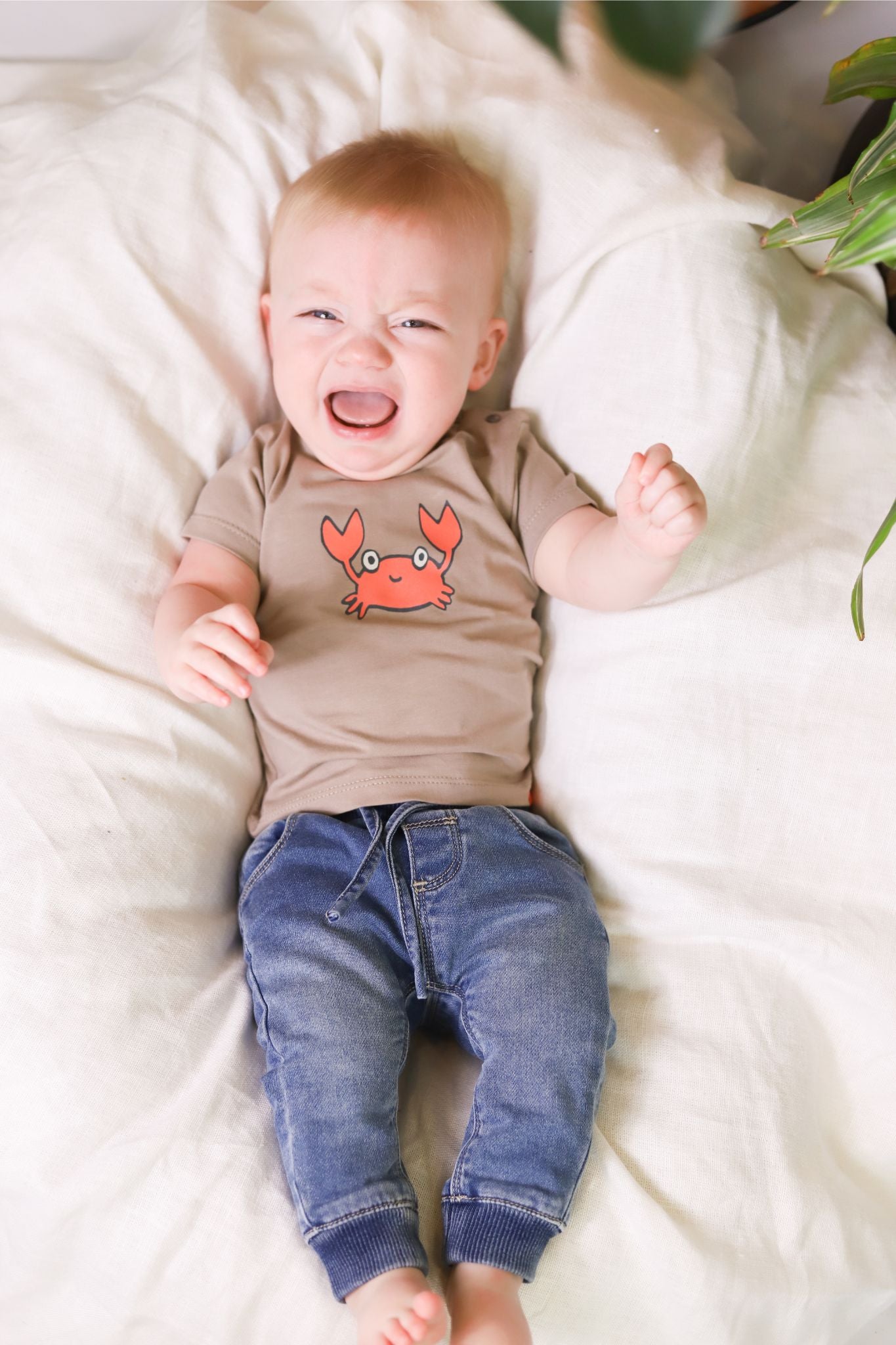 Baby Face Taupe Crab T-Shirt
