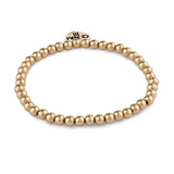 Charm it 4mm Gold Bead Stretch Bracelet