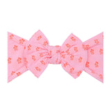 Baby Bling Pink/Neon Coral Flower Knot Headband