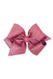 Wee Ones COR Med Glitter Overlay Bow