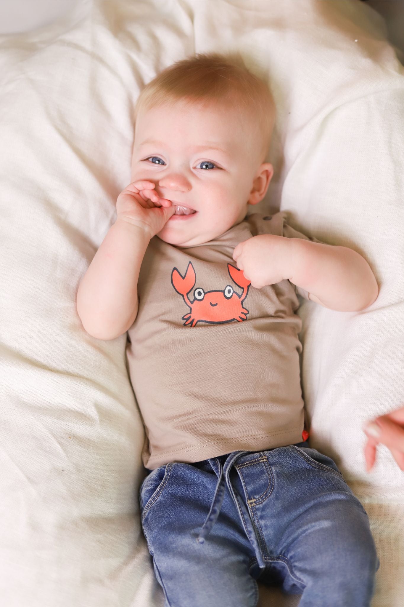 Baby Face Taupe Crab T-Shirt