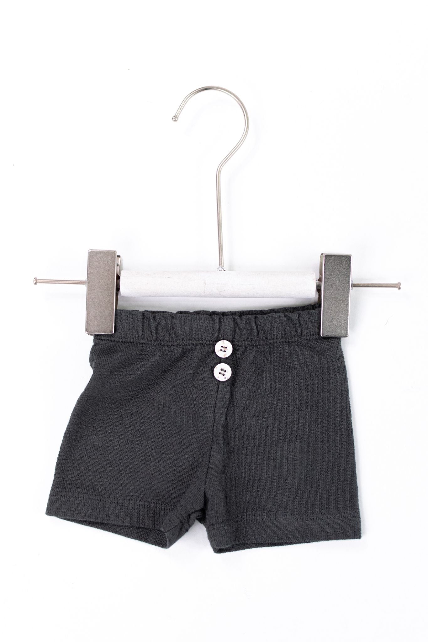 Beans Anthracite Button Shorts