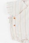 Snug Organic Stripe Linen Kimono Bubble