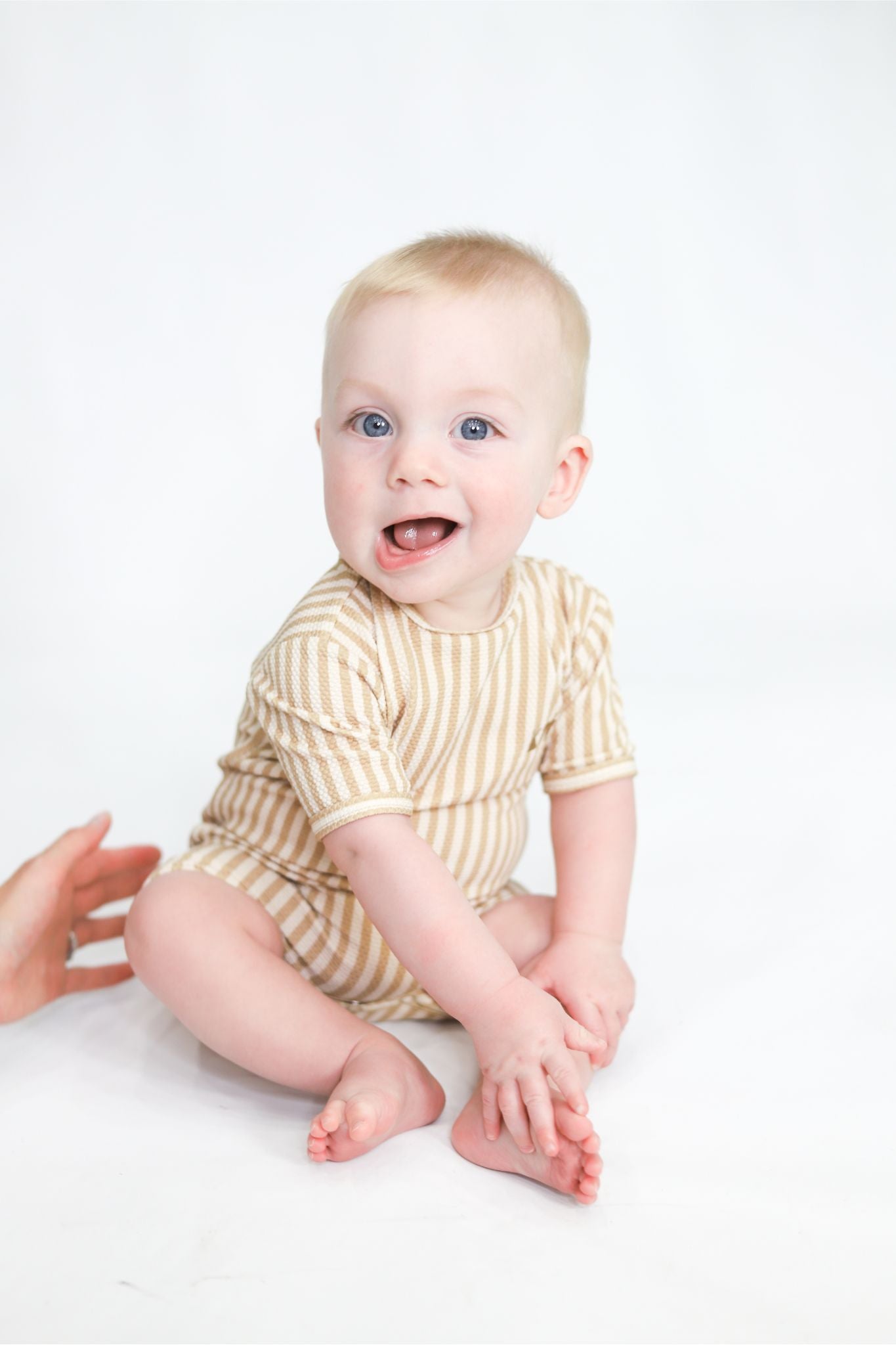 Honey Stripe Rash Suit (Baby Boy) Bowfish Kids