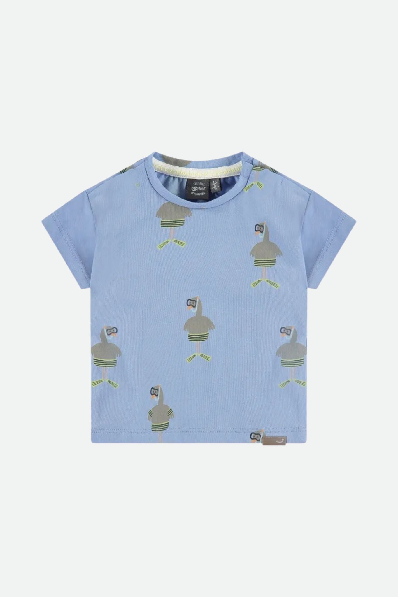 Baby Face Sky Swimming Birds T-Shirt