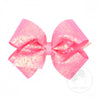 Pink Iridescent Sequin Bow Wee Ones