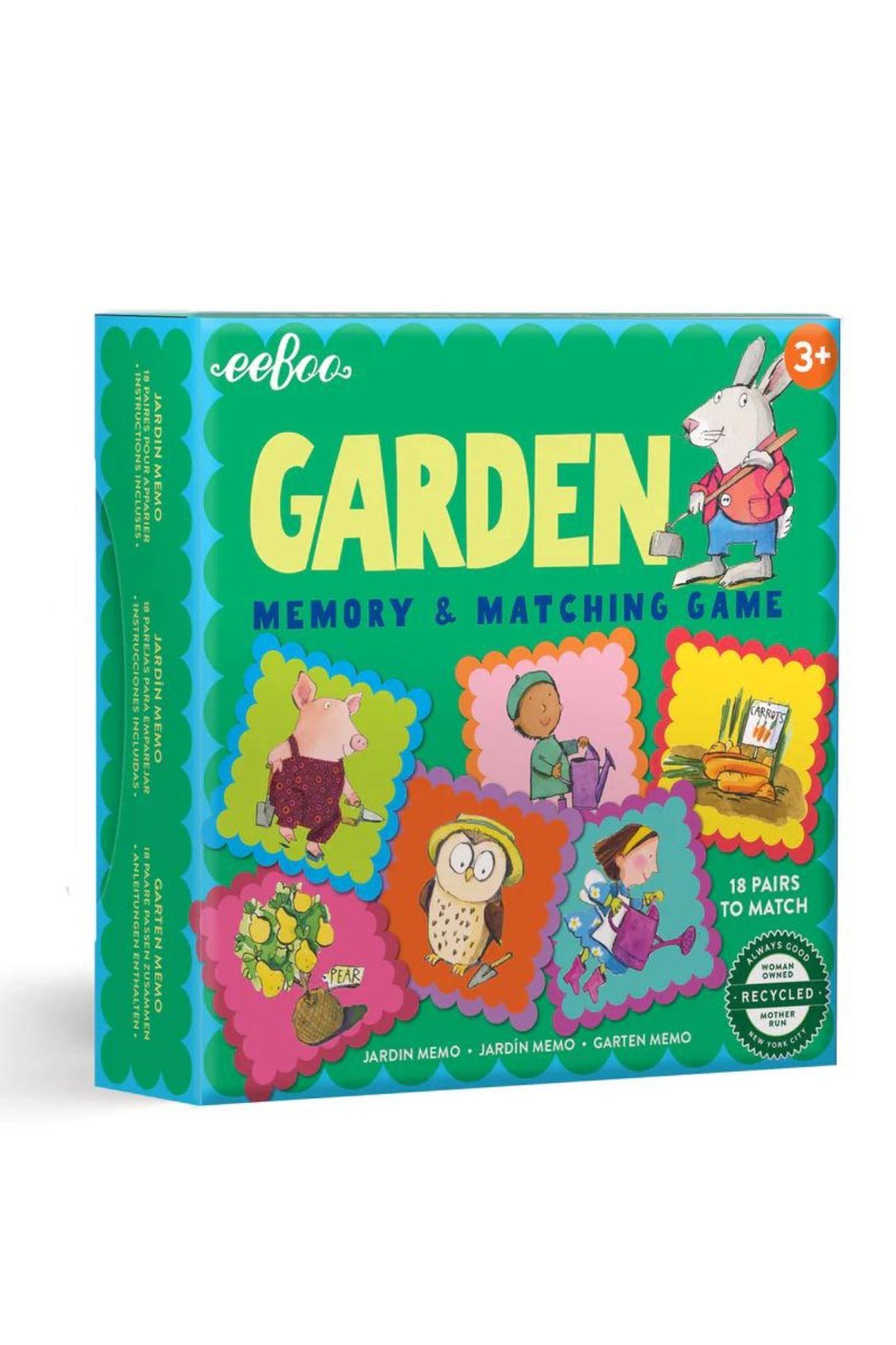 Eeboo Garden Little Square Memory Game
